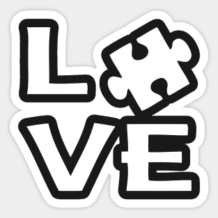 Love Autism Awareness Sticker